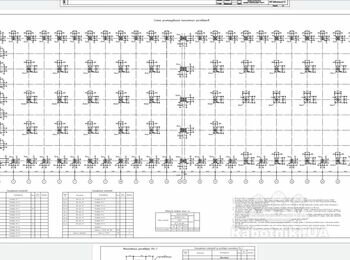 Монолитные работы(800м3), установка колонн балок