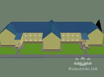 "Бригада на утепление фасада школы"