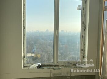 Утеплення укосів пінопластом одне вікно