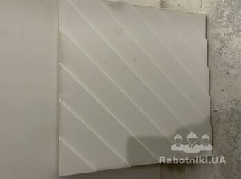 Монтаж 3D Гипсовых панелей (3.75 кв.м) с покраской