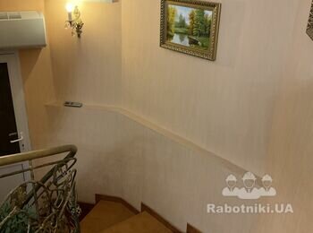 Заміна шпалер в приватному 3х пов. будинку пл. 300м2 Погреби (біля Троєщини).
