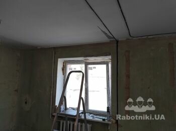 Монтаж гипсокартона на стены 110 м2