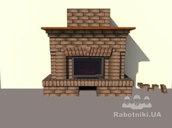Кладка камина