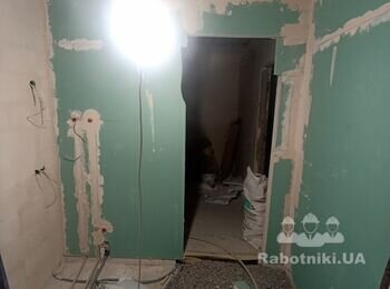 Ремонт в ванной комнате от заказчика.