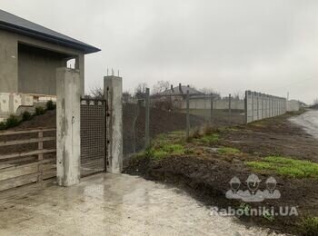 Бетонирование ленты под забор и колонны, 19.5 м.п., 7м3