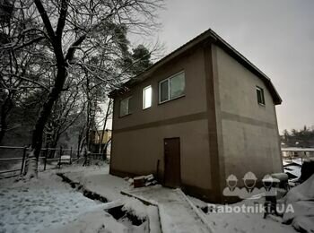 Строительство мансарды перед домом
