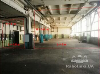 Капитальная перегородка в здании производственного цеха