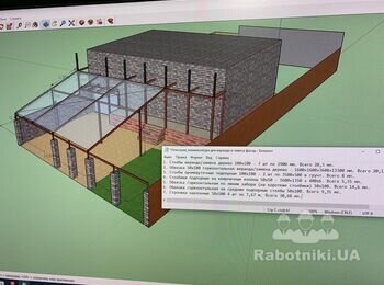 Сварочные работы. Металлоконструкция навес 8х9 м + веранда