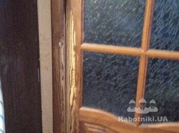 Реставрация деревянных дверей.