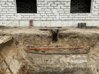 Кладка стеновых и перегородочных бетонных блоков для ЛОС.