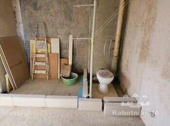 Кладка перегородки из газоблока