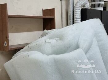 Утепление, покраска кабинета, установка светильников