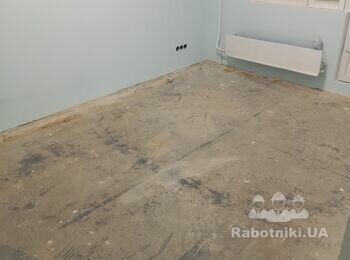 Выравнивание бетон. пола (вдоль стены, участками,безпылеобразования)