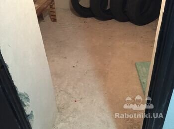Стіни, підлога в підвальному приміщенні