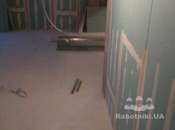 Шпаклівка по гіпсокартону висотою 4м.