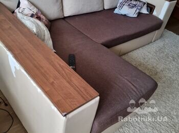 Перетяжка углового дивана