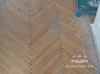 Циклевание паркета, покрытие лаком 18 м