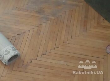 Циклевание паркета, покрытие лаком 18 м