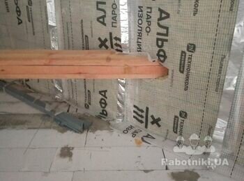 Установка каминной топки+дымоход