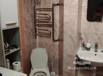 Капитальный ремонт санузла, вторичка = S 3.3 м.кв.