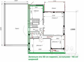 Смонтировать жестяные накрывки на парапет плоской крыши 75 м