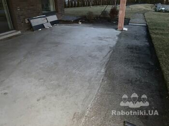 Монтаж террасы 40 кв.м на бетонное основание