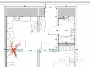 Перенесення перегородки з газоблоку і часткова штукатурка стін