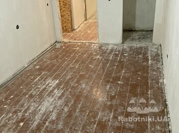Черновые работы по полу 56 м кв (Киев)