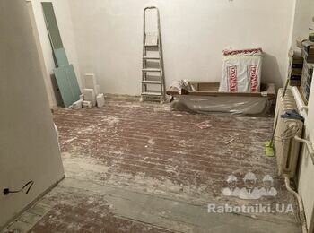 Черновые работы по полу 56 м кв (Киев)