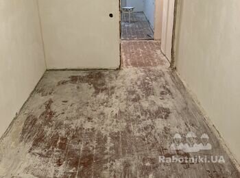 Черновые работы по полу 56 м кв (Киев)