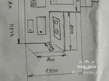 Мангал и печь из кирпича.