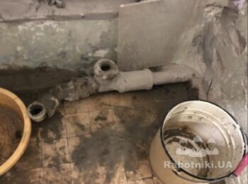 Сантехника. Выводы в канал отходов, полотенцесушитель, туалет.