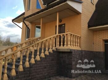 Обновить бетонные балясины, перила