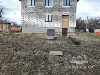 Строительство заезда в гараж, парадного входа, террасы