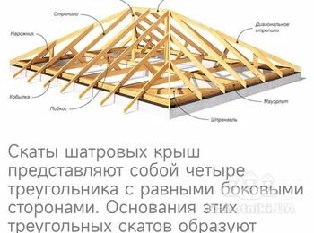 Изготовление четырехскатной крыши на беседку