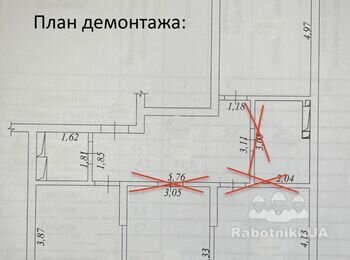 Комплексний ремонт 3 до квартири з 0 до меблювання (Київ)