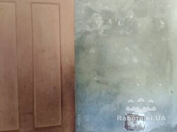 Удалить грибок, Стяжка стен и потолка