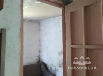Удалить грибок, Стяжка стен и потолка