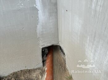 Заложить отверстия фундамента