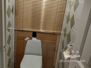 Керамограніт на підлогу у ванну, штробірованіе стін, заміна труб