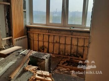 Полный демонтаж квартиры с усилением.