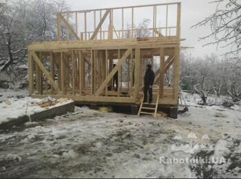Збудувати каркасний дім ,, канадку ,, потрібна тільки бригада ,