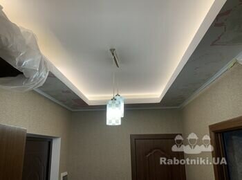Шпаклівка стелі 10кв.м (Київ)