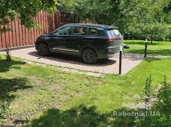 Мощение ФЭМ буковки (площадка для парковки)
