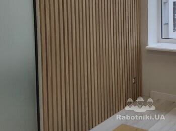 Декоративные рейки из ясеня и дуба