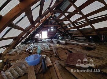 Восстановление крыши частного дома