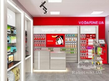 Проектування меблів для магазинов Водафон