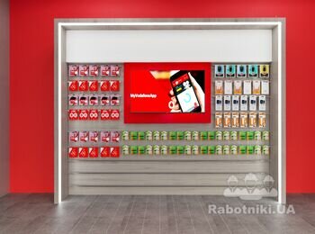 Проектування меблів для магазинов Водафон