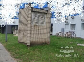 Фасадные работы (отделка оголовку вент.шахты)