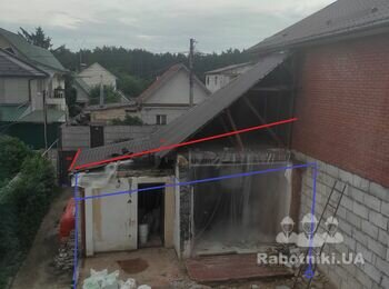 Переделать крышу + сделать навес для терассы 6*3 метра